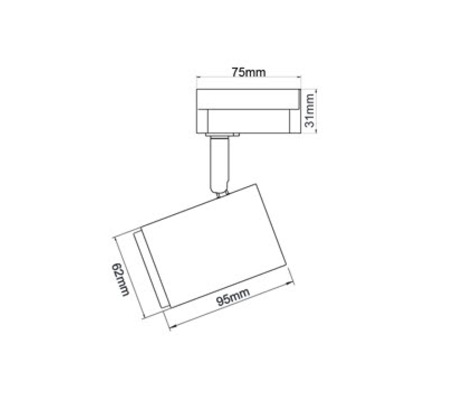 3A 15W LED Track Light White