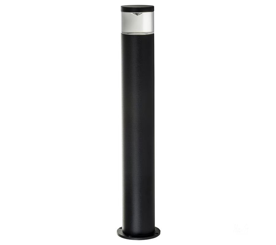 3A ST Cylinder LED Bollard Light 445mm Black