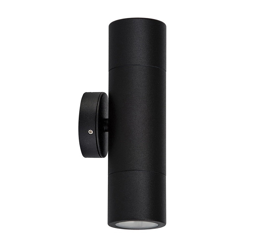 3A Cylinder Up & Down Wall Light Black