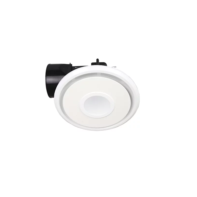 3A Bathroom Round Duct Ventilation Ceiling Exhaust Fan with 10W LED Light