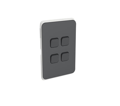 CLIPSAL Iconic Switch Series Anthracite Skin Only