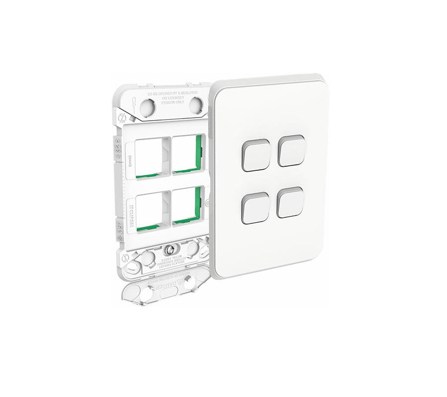 CLIPSAL Iconic Switch Series White