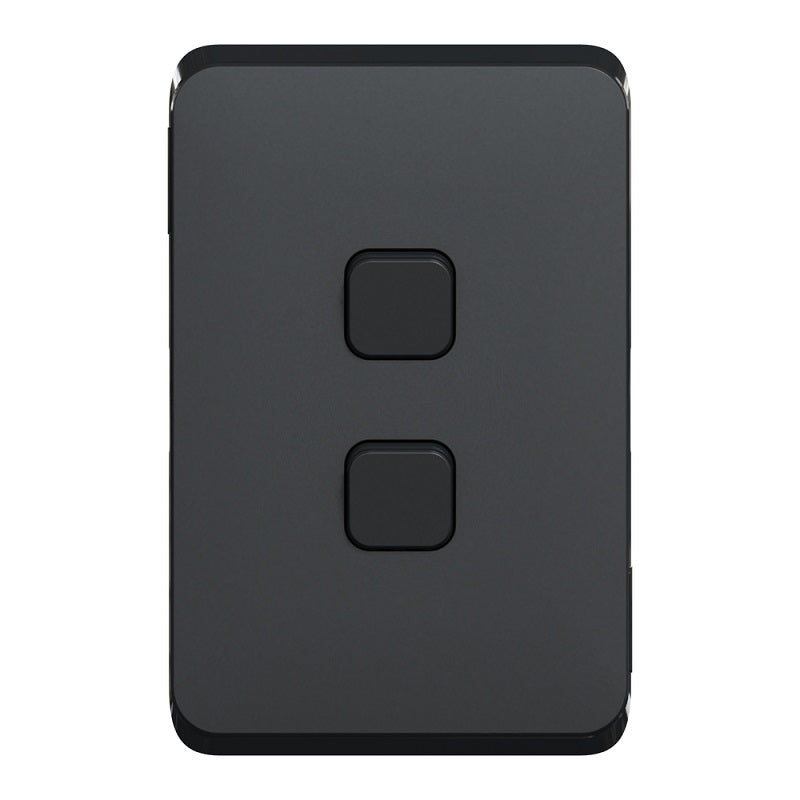 CLIPSAL Iconic Switch Series Black - Skin Only