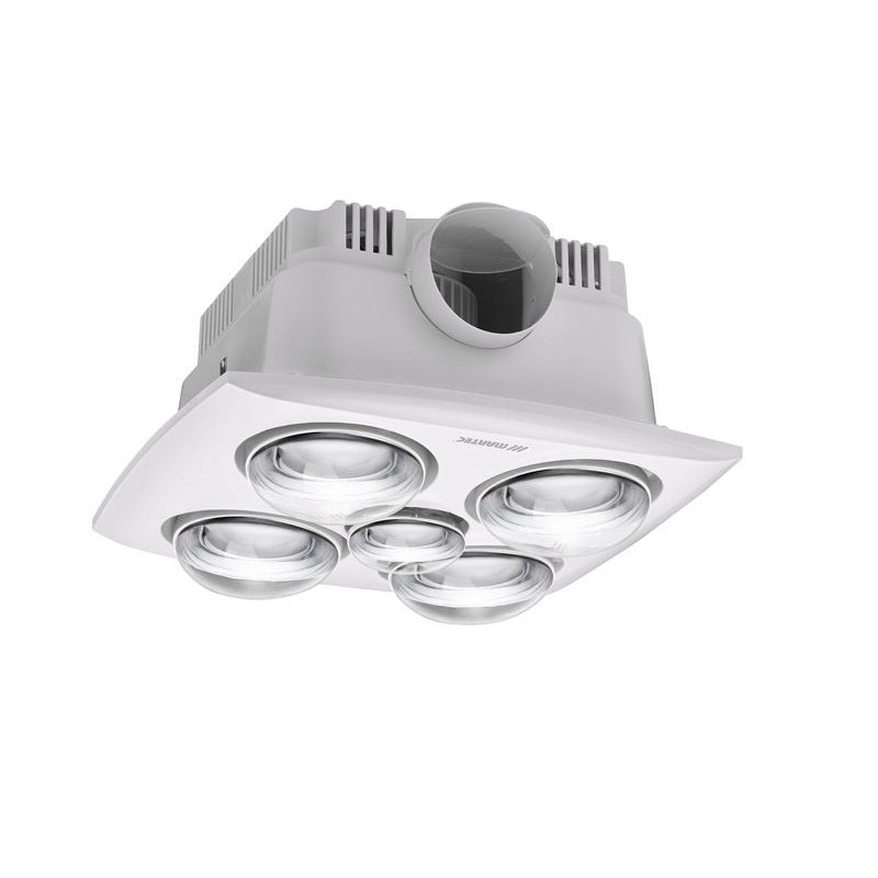 Martec Contour 4  4 Heat 3 in 1 Bathroom Heater Exhaust Fan & 8w LED Light