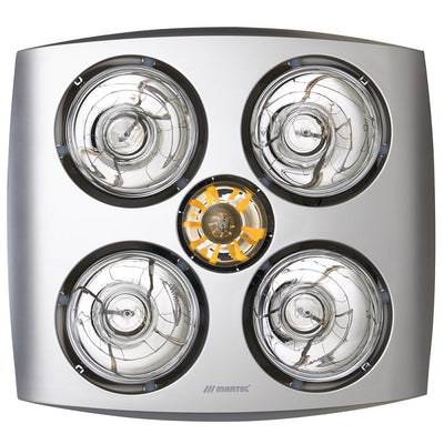 Martec Contour 4  4 Heat 3 in 1 Bathroom Heater Exhaust Fan & 8w LED Light