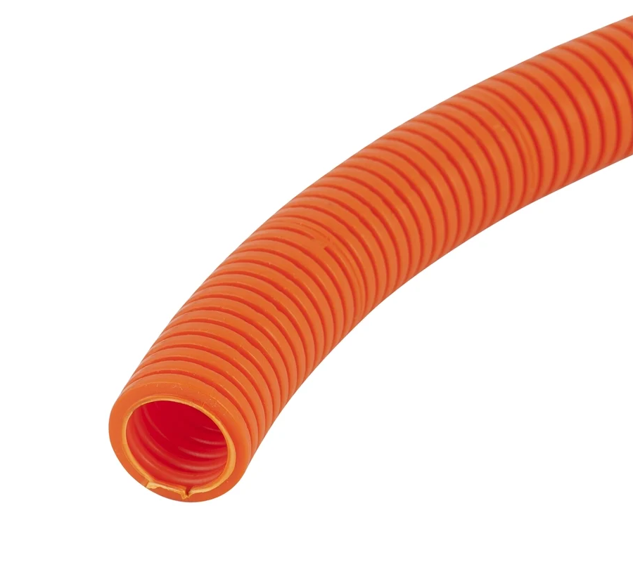 Orange Heavy Duty Corrugated Conduit 25mm