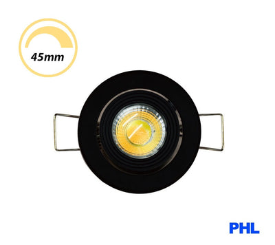 PHL 3W LED Gimble Cabinet Downlight CCT Black