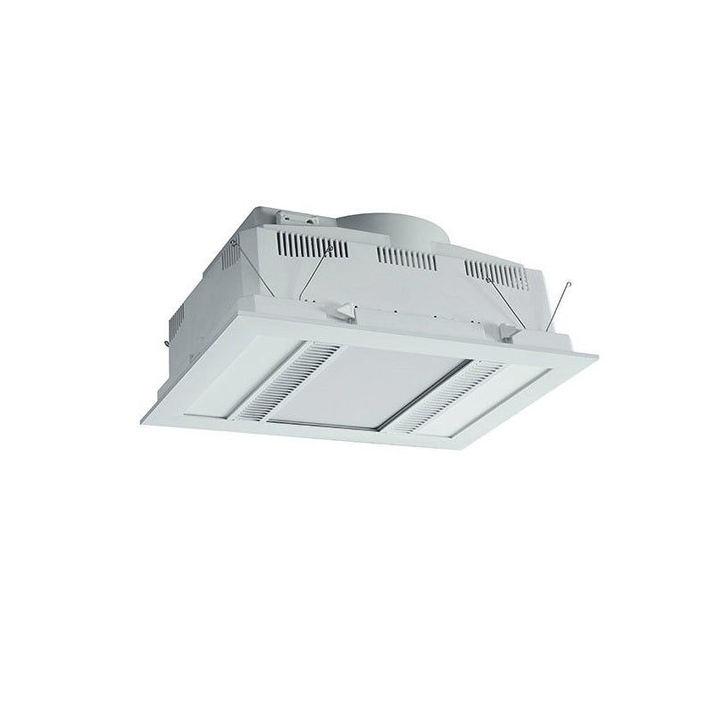 Martec Phoenix 1000w Halogen 3 in 1 Bathroom Heater & High Extraction Exhaust Fan with 2 Tricolour LED Light Panels White