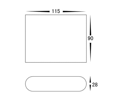 3A Small Slim Up & Down Wall Light White