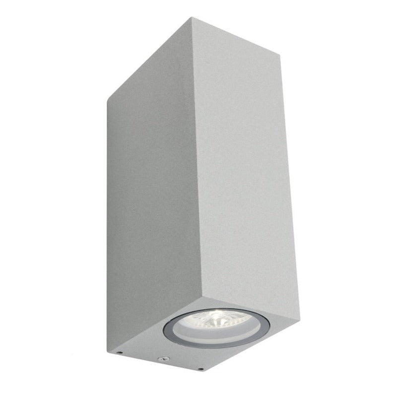 3A Oblong Up & Down Wall Light Silver