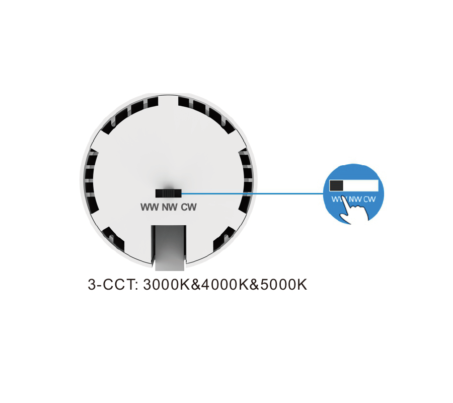 3A 30W LED Track Light White CCT